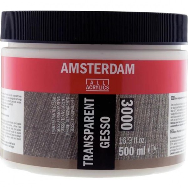 Amsterdam  Έτοιμη Προετοιμασία Gesso Διάφανο 500ml Amsterdam  Έτοιμη Προετοιμασία Gesso Διάφανο 500ml