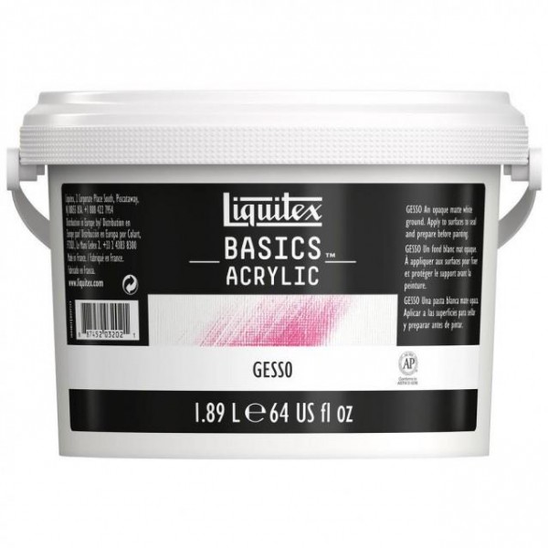 Liquitex Basics Έτοιμη Προετοιμασία Gesso 1,89lt Liquitex Basics Έτοιμη Προετοιμασία Gesso 1,89lt