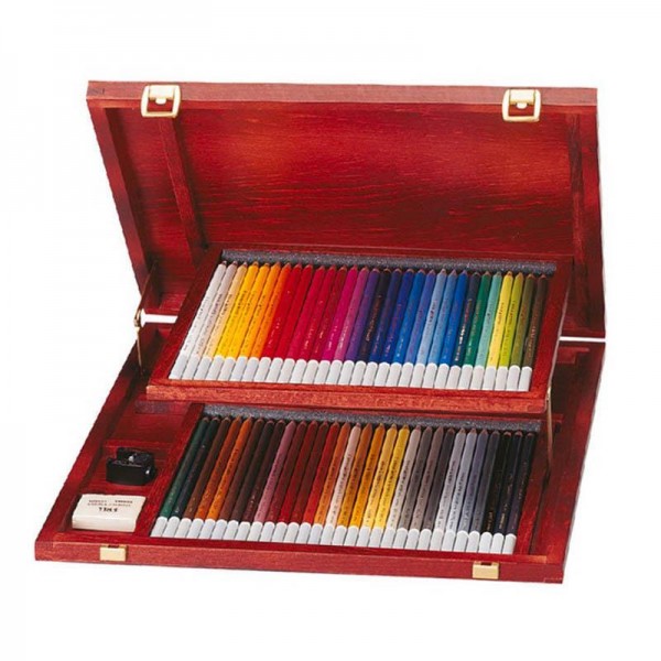 Stabilo Ξύλινη Κασετίνα Με 60 Μολύβια Παστέλ Carbothello