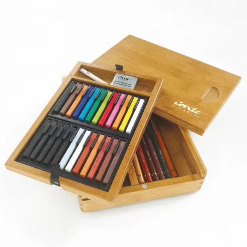 Conte a Paris Sketching Set + Αξεσουάρ σε Κασετίνα Bamboo