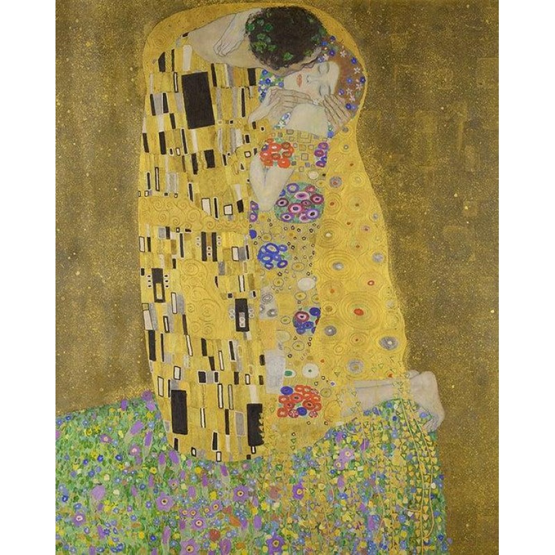 Ζωγραφική με Αριθμούς Τελάρο 40x50cm Το φιλί Klimt