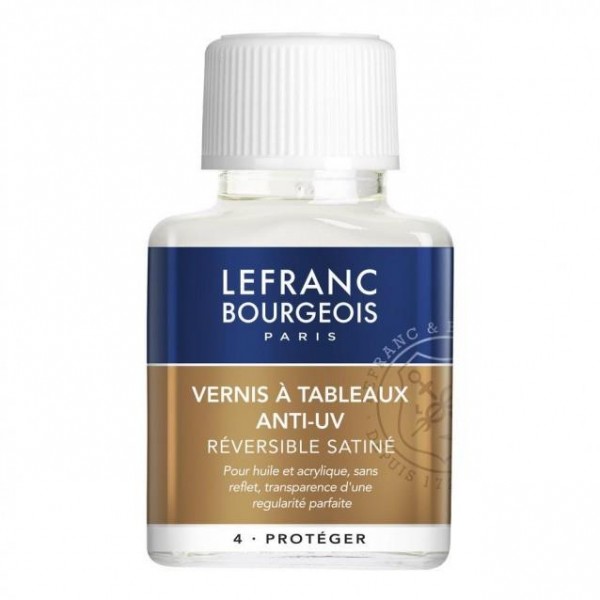 Lefranc Bourgeois Σατινέ Βερνίκι για Λάδι/Ακρυλικό Anti-UV 75ml
