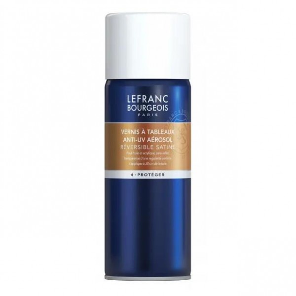 Lefranc Bourgeois Σατινέ Βερνίκι για Λάδι/Ακρυλικό Anti-UV σε Σπρέι 400ml