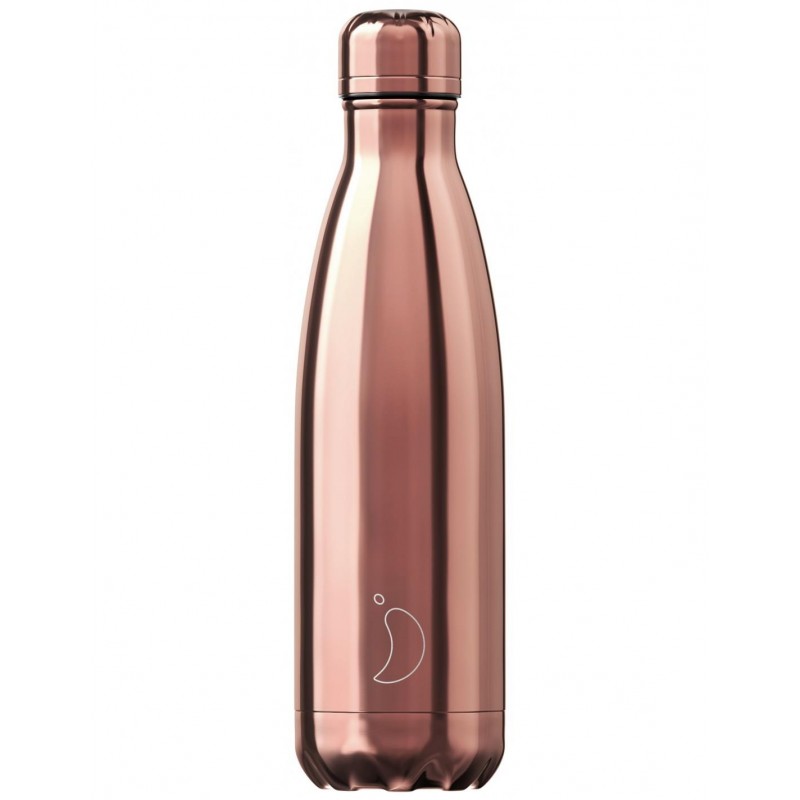 Chillys Bottle Chrome Rose Gold 500ml