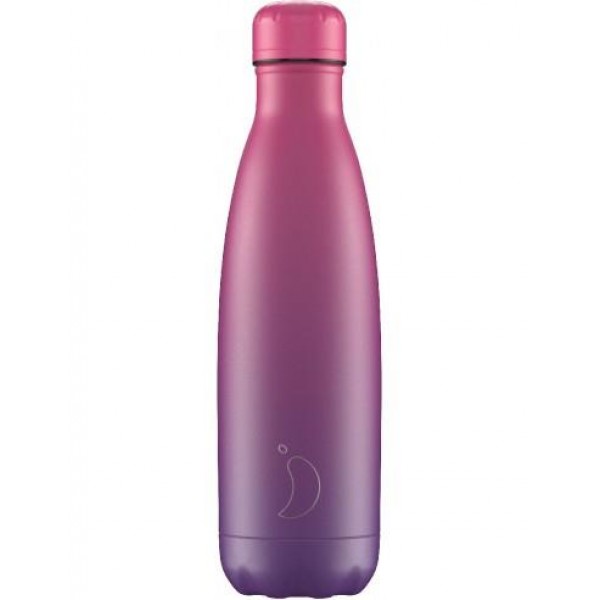 Chillys Bottle Gradient Purple-Fucshia 500ml