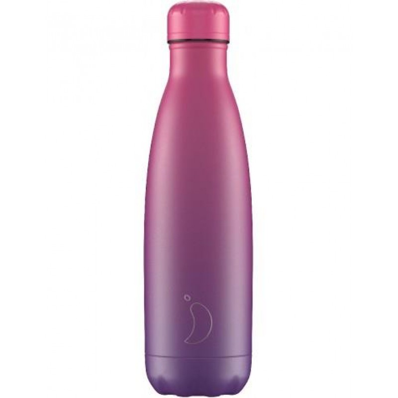 Chillys Bottle Gradient Purple-Fucshia 500ml