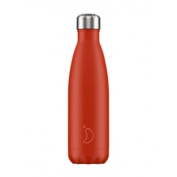 Chillys Bottle Neon Red 500ml