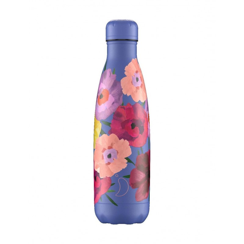 Chillys Bottle Floral Maxi Poppy 500ml