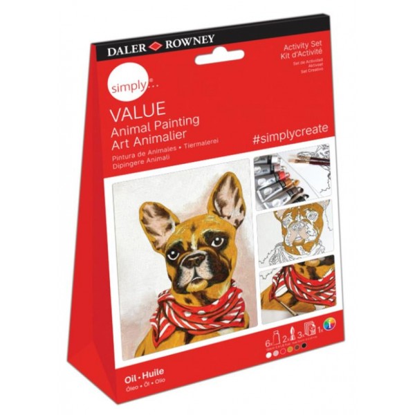 Simply Σετ Δραστηριοτήτων Χρώματα Λαδιού - Ζώα