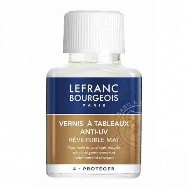 Lefranc Bourgeois Ματ Βερνίκι για Λάδι/Ακρυλικό Anti-UV 75ml