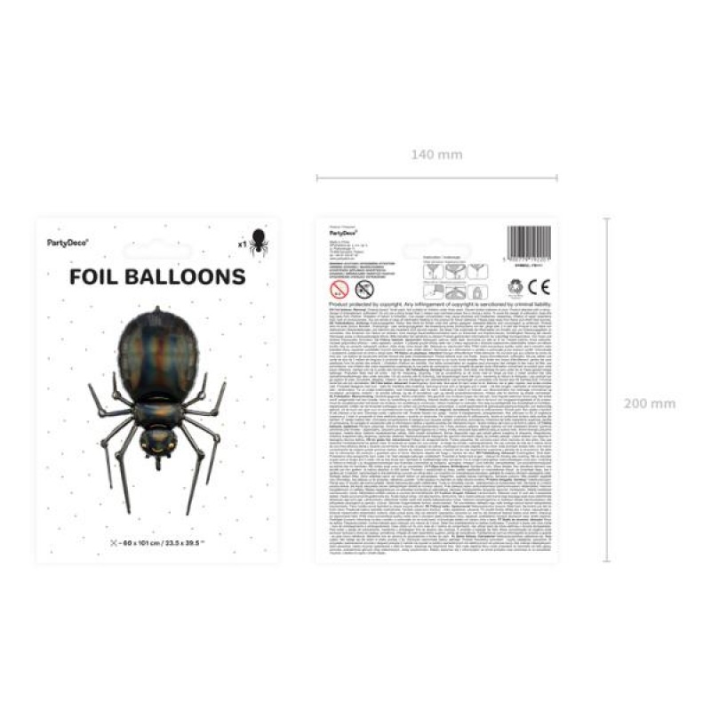 Διακοσμητικό Μπαλόνι Αράχνη 60x101cm