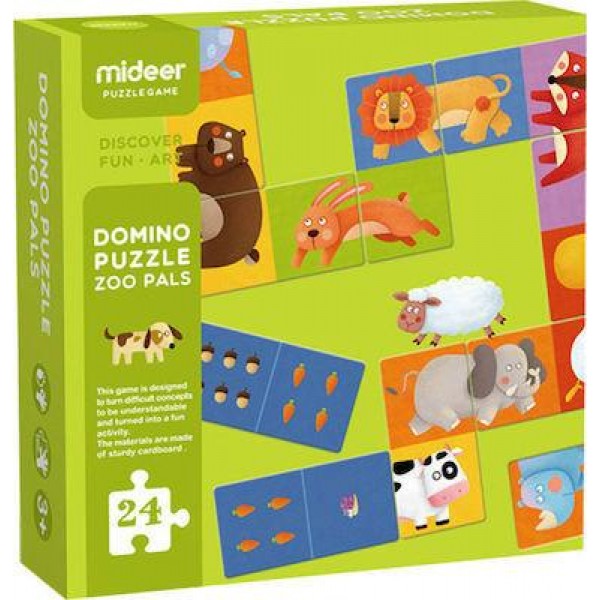 Domino Παζλ Zoo Pals 24pcs