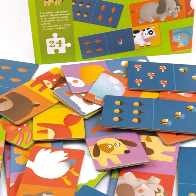 Domino Παζλ Zoo Pals 24pcs