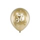 Μπαλόνια Glossy 30cm Gold 50yo 6τεμ