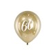 Μπαλόνια Glossy 30cm Gold 60yo 6τεμ