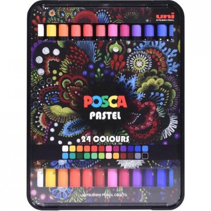 Posca Σετ 24 Wax Pastels Posca Σετ 24 Wax Pastels
