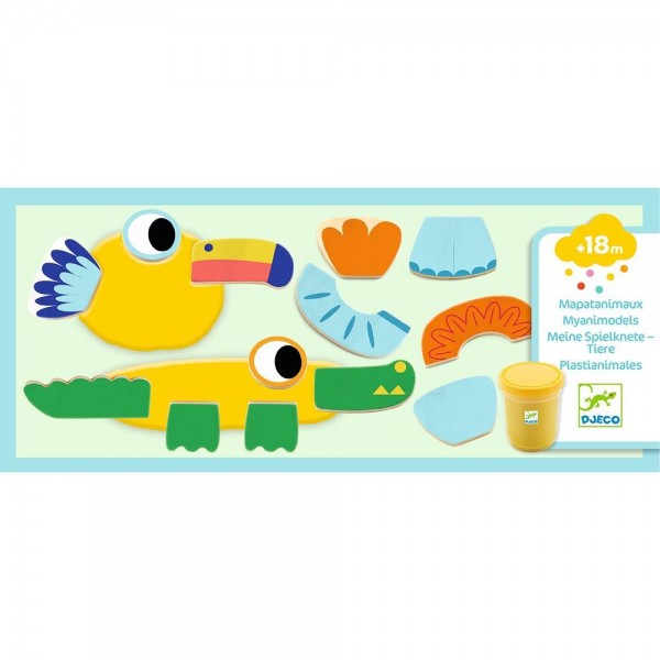 Djeco Χειροτεχνία με πλαστοζυμαράκι Αστεία ζωάκια Djeco Χειροτεχνία με πλαστοζυμαράκι Αστεία ζωάκια