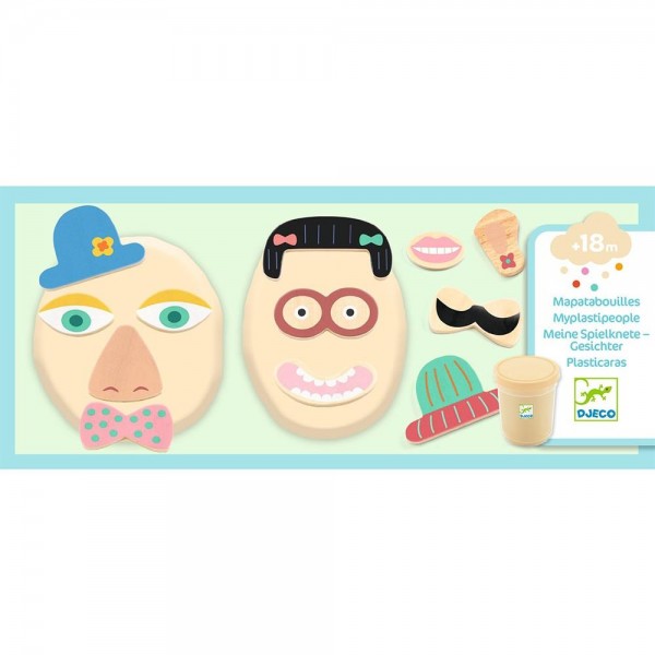 Djeco Χειροτεχνία με πλαστοζυμαράκι Αστεία πρόσωπα Djeco Χειροτεχνία με πλαστοζυμαράκι Αστεία πρόσωπα