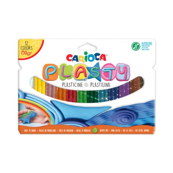 Πλαστελίνη Carioca Plasty 12 Χρώματα 150gr
