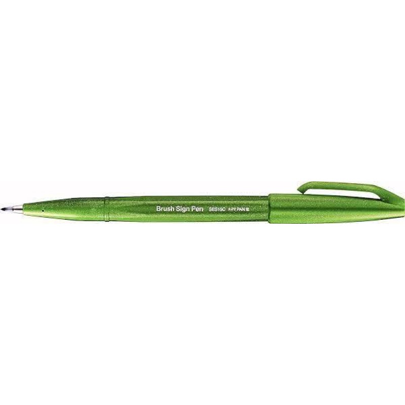 Touch Brush Sign Pen Olive Green