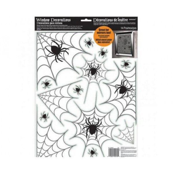 Αυτοκόλλητα για τζάμι Αράχνες 14τεμ Αυτοκόλλητα για τζάμι Αράχνες 14τεμ