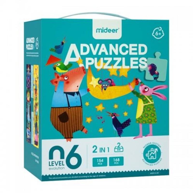 Advanced Puzzle Level 06 - 2 Puzzles 154-168 pcs