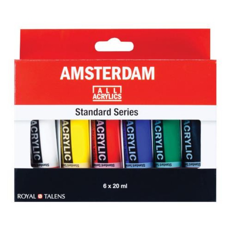 Amsterdam Σετ 6 Ακρυλικά Χρώματα 20ml General