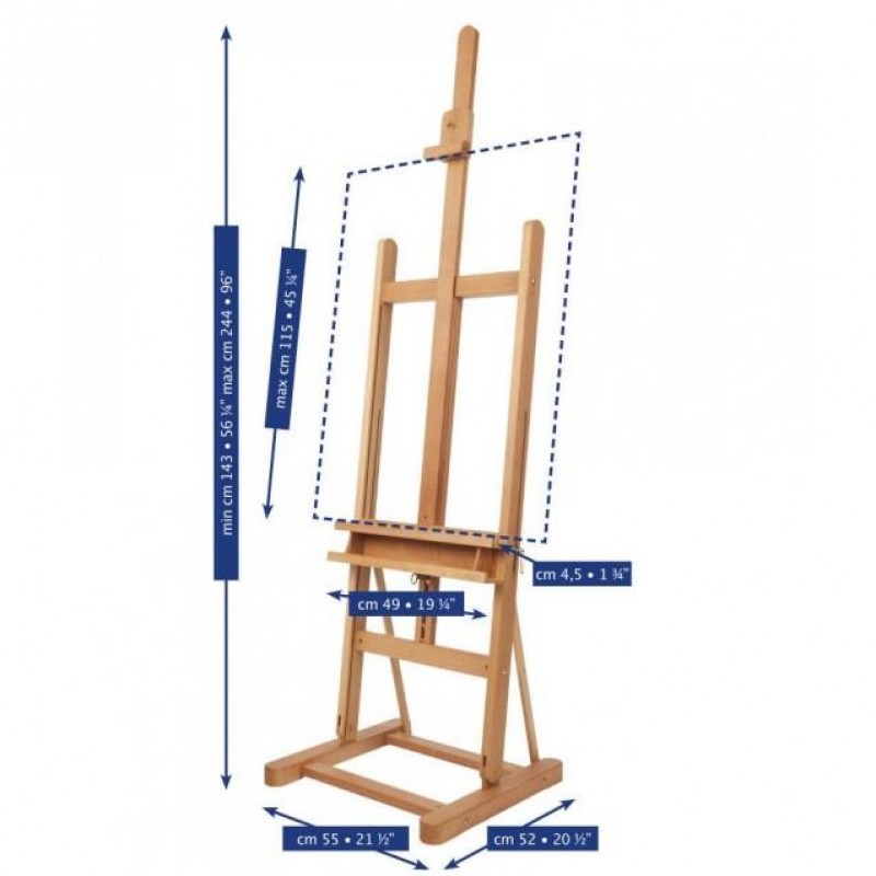 Μabef Καβαλέτο Στούντιο 56x52cm με Ράφι