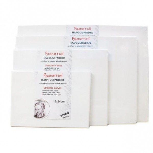 Buonarroti 4 Τελάρα Ζωγραφικής 8x10cm με βαμβακερό καμβά Buonarroti 4 Τελάρα Ζωγραφικής 8x10cm με βαμβακερό καμβά