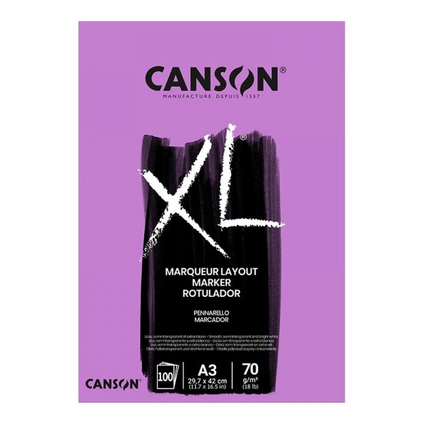 Canson Μπλοκ XL Marker A3 - 297mm x 420mm 70g 100φ Canson Μπλοκ XL Marker A3 - 297mm x 420mm 70g 100φ