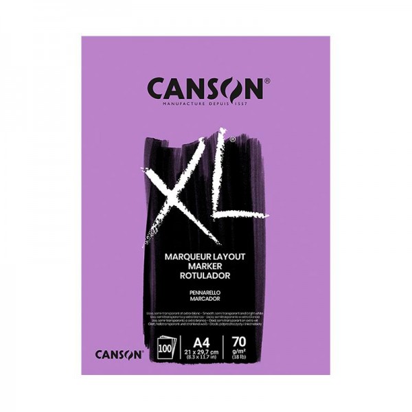Canson Μπλοκ XL Marker A4 - 210mm x 297mm 70g 100φ Canson Μπλοκ XL Marker A4 - 210mm x 297mm 70g 100φ
