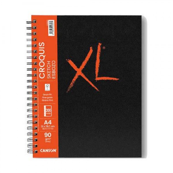 Canson Μπλοκ XL Spiral Sketch A4 90g 100φ