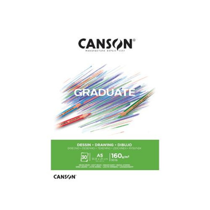 Canson Μπλοκ Graduate Drawing A5 160g 30φ