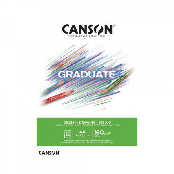 Canson Μπλοκ Graduate Drawing A4 160g 30φ Canson Μπλοκ Graduate Drawing A4 160g 30φ