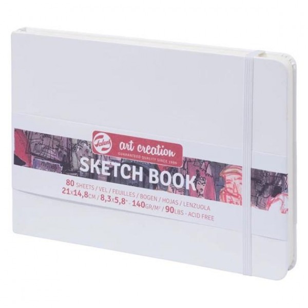 Art Creation Sketch Book A5 (14.8x21cm) Landscape 140gr 80p White Art Creation Sketch Book A5 (14.8x21cm) Landscape 140gr 80p White