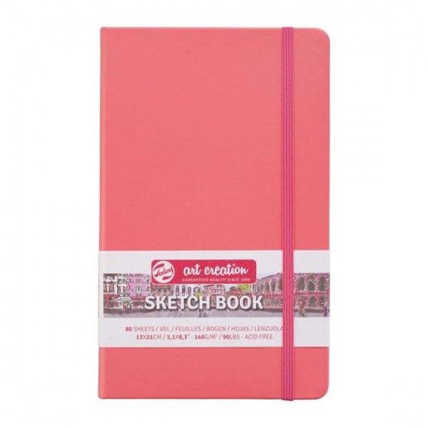Art Creation Sketch Book 13x21cm 140gr 80p Coral Red