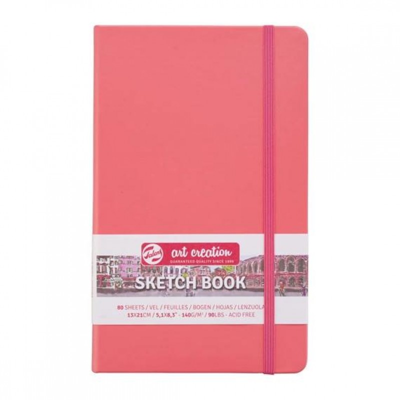 Art Creation Sketch Book 13x21cm 140gr 80p Coral Red Art Creation Sketch Book 13x21cm 140gr 80p Coral Red