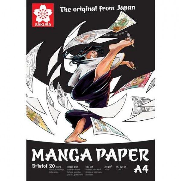 Μπλοκ Manga Paper Bristol 250g A4 - 210mm x 297mm 20φ Μπλοκ Manga Paper Bristol 250g A4 - 210mm x 297mm 20φ
