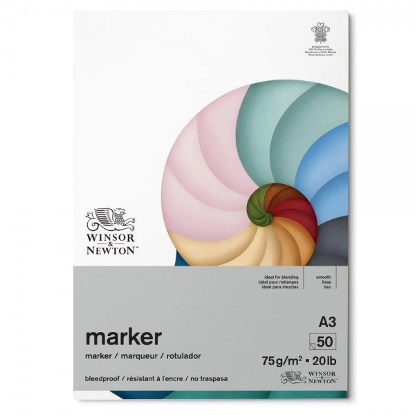 Winsor Newton Μπλοκ Μαρκαδόρου 50φ A3 -75gsm Winsor Newton Μπλοκ Μαρκαδόρου 50φ A3 -75gsm