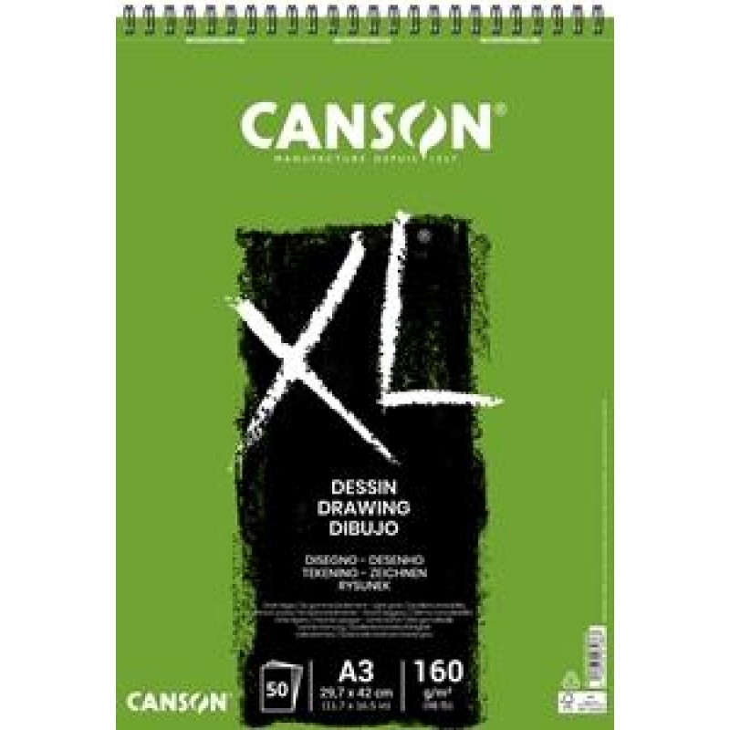 Canson Μπλοκ XL Dessin 160g A3 50φ