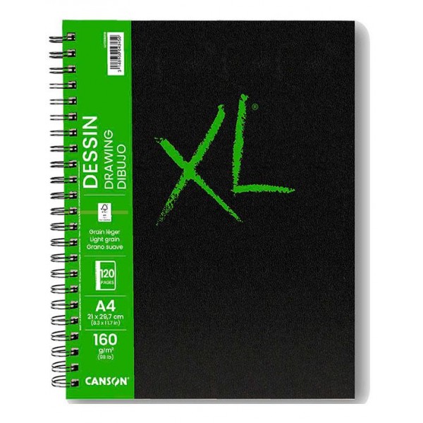 Canson Μπλοκ XL Spiral Drawing A4 160g 60 φύλλα