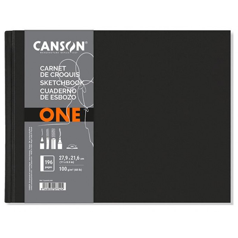Canson Sketchbook One 100g 27.9x21.6cm Landscape 98φ