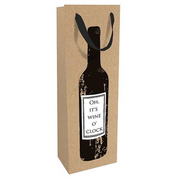 Σακούλα δώρου 12x37x8cm Wine o/clock