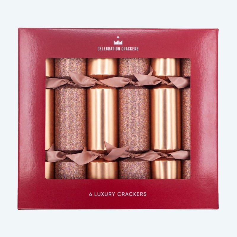 Christmas Crackers 33cm Champagne Mix 6τεμ