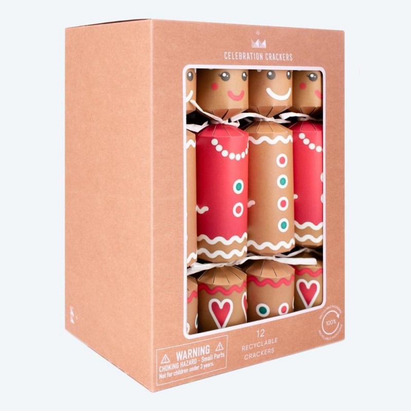 Christmas Crackers 30cm Gingerbread 12τεμ