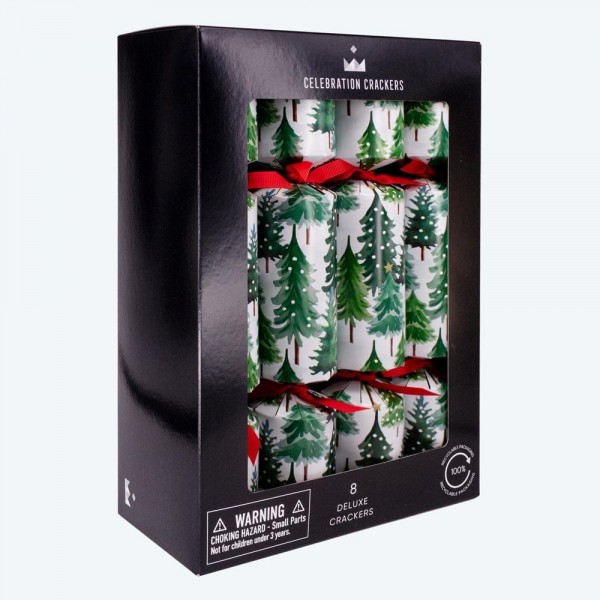 Christmas Crackers 30cm Snowy Tree 8τεμ Christmas Crackers 30cm Snowy Tree 8τεμ