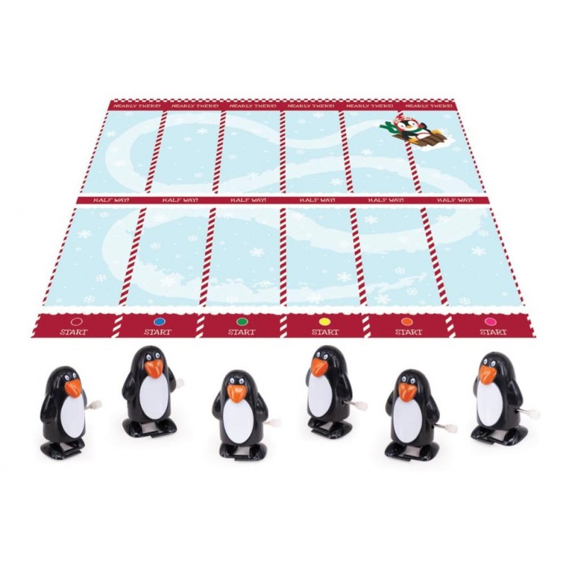 Christmas Crackers 30cm Penguin Racing 6τεμ