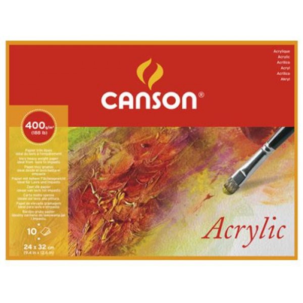 Canson Μπλοκ για Ακρυλικό 400g 24x32cm 10φ Canson Μπλοκ για Ακρυλικό 400g 24x32cm 10φ