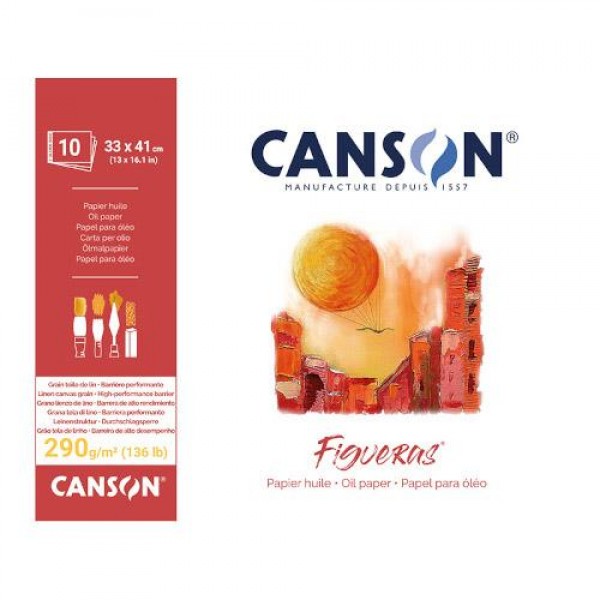 Canson Μπλοκ Figueras Oil/Acrylic 290g 33x41cm 10φ Canson Μπλοκ Figueras Oil/Acrylic 290g 33x41cm 10φ