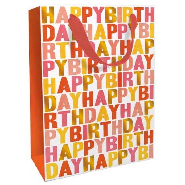 Σακούλα Δώρου 26x36x13cm Unique Birthday Tangerine Σακούλα Δώρου 26x36x13cm Unique Birthday Tangerine
